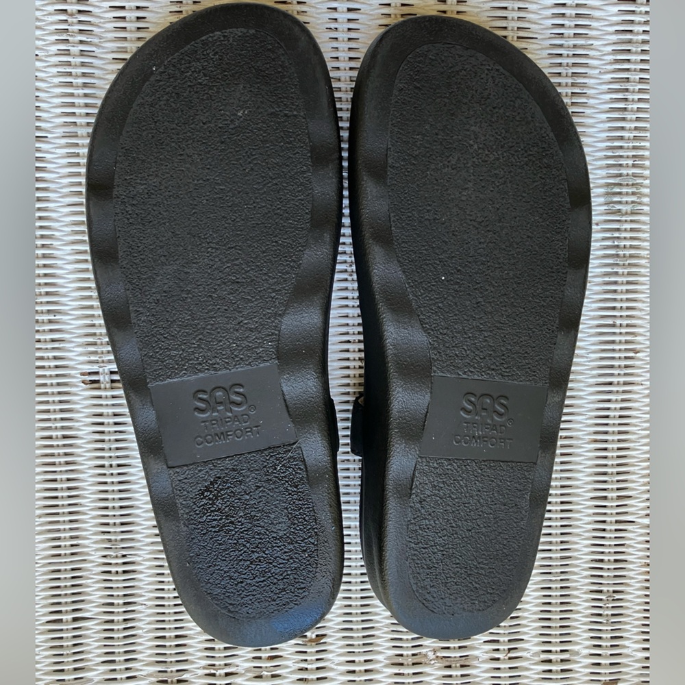 SAS Marina T Strap thong wedge sandal back strap leather granola minimalist 10 M - Picture 8 of 9